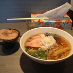 らぁめん 喜乃壺 - 煮干蕎麦 醤油 750円＋白飯 100円