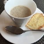 オチガビ - スープ 濃厚なきのこ