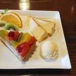 雪詩慕雲 - ケーキプレート