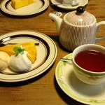 窯右衛門 - カボチャプリン、アールグレイ