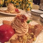 クレープリー・アルション - 「塩キャラメルモンブランと林檎のオーブン焼き」