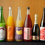 Various types of plum wine