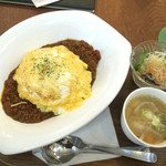 チェリー ブロッサム - オムライス風焼きキーマカレー