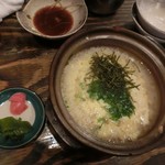 あぷちゃ - テッチリの後の雑炊。食べるのに忙しくてテッチリの写真はなし！(笑)＜2015年11月＞