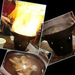 あぷちゃ - あさりの酒蒸し、ファイヤー！580円＜2015年11月＞