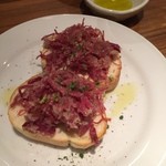 オステリア バルバロッサ - コンビーフのブルスケッタ♬　美味。美味。美味。★★★