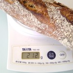 パーラー江古田 - レーズン酵母のバゲット計量。