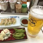 名代ラーメン亭 - 仕事終わって、ほろ酔いセット400円。( ^ ^ )/□