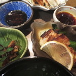 あなご料理 柊 - 穴子の山椒煮、穴子の酢の物