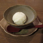 あなご料理 柊 - デザートは、ゆずシャーベット