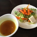 カーン・ケバブ・ビリヤニ - サラダ、スープ