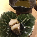 くろ﨑 - 鮑 肝のソースで