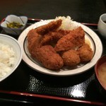 西麻布 三河屋 - 三河屋(ミックス定食)