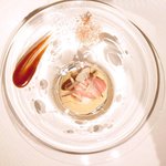 ジョンティ アッシュ - ランチコース 5110円 のタルト・タタンをイメージした紅玉林檎のムース ダージリンのクランブルと紅玉林檎のソルベとクルスティアンを添えて