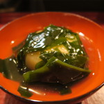 たまゆら - 27年11月　地元蕪と蟹真薯、三陸若芽