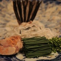 高瀬 - ふぐ刺し、肝はあんこう