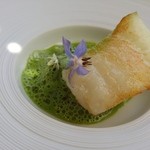 ナクレ - メロ マッシュルーム クレソンとバターのソース
      