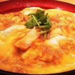 とり五鐵 - 名古屋コーチン親子丼のアップ