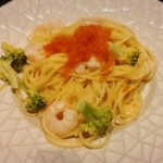 個室ダイニング　こごみ - ☆生パスタ(小エビととびっ子のクリームパスタ)