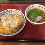 Wafuu resutoram marumatsu - カツ丼ミニそばセット‼️