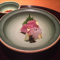 錦輝茶寮 - 旬の鮮魚 二種盛り(マグロ、真鯛)
