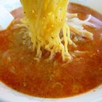 かつ平 - 鉄火麺小辛の麺