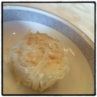皇家龍鳳 - 口福美人コースのイカシュウマイ。