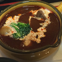 すき焼割烹 かとう - 2015年11月。季節限定の「黒毛和牛ビーフシチューセット」のビーフシチュー。
