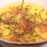 ジョンティ アッシュ - ランチコース 5110円 の北海道産　栗南瓜の滑らかなスープ 秋トリュフとクルトンを浮かべて