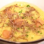 ジョンティ アッシュ - ランチコース 5110円 の北海道産　栗南瓜の滑らかなスープ 秋トリュフとクルトンを浮かべて