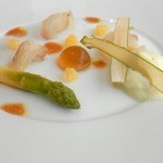 アラン シャペル - 鯛の燻製ジュレソース