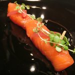 ジョンティ アッシュ - ランチコース 5110円 の岩手県八幡平サーモンのスモーク仕立て