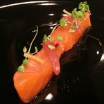 ジョンティ アッシュ - ランチコース 5110円 の岩手県八幡平サーモンのスモーク仕立て