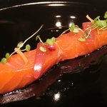 ジョンティ アッシュ - ランチコース 5110円 の岩手県八幡平サーモンのスモーク仕立て