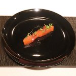 ジョンティ アッシュ - ランチコース 5110円 の岩手県八幡平サーモンのスモーク仕立て