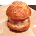 ジョンティ アッシュ - ランチコース 5110円 の秋刀魚のリエットシュー生地挟み