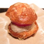 ジョンティ アッシュ - ランチコース 5110円 の秋刀魚のリエットシュー生地挟み