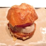 ジョンティ アッシュ - ランチコース 5110円 の秋刀魚のリエットシュー生地挟み