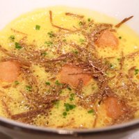 ジョンティ アッシュ - ランチコース 5110円 の北海道産　栗南瓜の滑らかなスープ 秋トリュフとクルトンを浮かべて