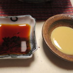 比良山荘 - 醤油と酢味噌