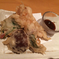 飯家くーた 銀座七丁目店 - 鶏梅しそ天