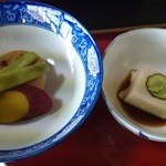 精進料理　湯華庵 - 煮物とごま豆腐