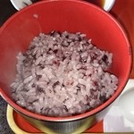 精進料理　湯華庵 - 黒米ごはん