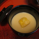 美山荘 - 白味噌のお椀　鳴門金時