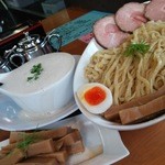 僕家のらーめん おえかき - 1511_僕家のらーめん おえかき_ハイパーつけ麺＠950円+メンマ＠100円