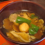 美山荘 - なめこ、ひら茸、舞茸、ねずみ茸、加賀蓮根の蓮根餅