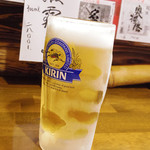 萬福 - 生ビールに一品ついて500円