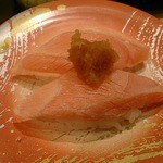 Sushi Douraku - サーモンしゃぶしゃぶ（140円）
