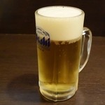 らーめん・仁 - 生ビール中490円