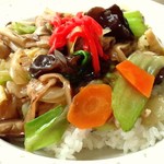 クリエイト - 2015.11.27。中華丼のアップ。